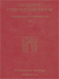 Corpus Christianorum, Continuatio Mediaeualis VIII: Scriptores Ordinis Grandimontensis