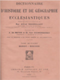 Dictionnaire D'Histoire Et De Géographie Ecclésiastiques VIII: Benoit - Biscioni