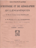 Dictionnaire D'Histoire Et De Géographie Ecclésiastiques IX: Bishop - Bouilli