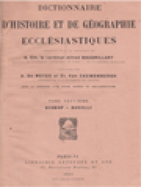 Image of Dictionnaire D'Histoire Et De Géographie Ecclésiastiques IX: Bishop - Bouilli
