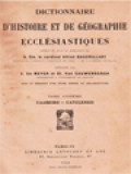 Dictionnaire D'Histoire Et De Géographie Ecclésiastiques XI: Caabeiro - Catulensis