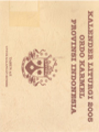 Image of Penanggalan Liturgi Ordo Karmel Provinsi Indonesia 2005