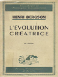 Image of L'Évolution Créatrice