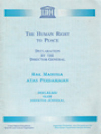 Image of Hak Manusia Atas Perdamain