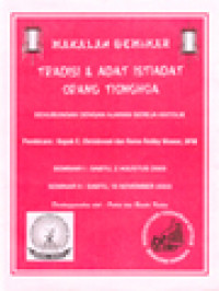 Image of Makalah Seminar: Tradisi & Adat Istiadat Orang Tionghoa - Sehubungan Dengan Ajaran Gereja Katolik