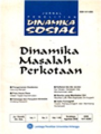 Image of Jurnal Penelitian Dinamika Sosial: (Dinamika Masalah Perkotaan) Pengamanan Swakarsa, Pola Unjuk Rasa, Keluarga Dan Penyakit HIV/AIDS, Refleksi Ide-Ide Jender, Wanita Yang Membakar Diri, Delik Pornografi