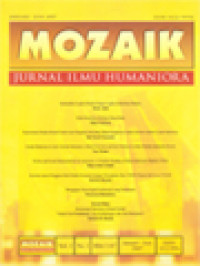 Mozaik: Kontradiksi Logika Filsafat Dengan Logika Simbolisasi Bahasa, Etika Sosialisme Religius Bung Hatta, Representasi Reaksi-Kreatif Literer Atas Penguasa Orde Baru Dalam Kumpulan Cerpen Soeharto Dalam Cerpen Indonesia, Gender Relations In Late Colonial Indonesia: A Brief Overview And Their Portrayal In Three Modern Indonesia Novels, Politics And Social Representation In Literatures: A Feminist Reading Of Ratna Indraswari Ibrahim's Work, Korelasi Antara Pengguna Multi Media Komputer Dengan Peningkatan Skor Toefl Peserta Self Acces Unair, Menggagas Historiografi (Indonesia) Yang Demokratis