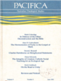 Image of Pacifica: Australian Theological Studies