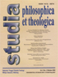 Image of Studia Philosophica Et Theologica: Proses Mediasi ke Momen Moral Dalam 