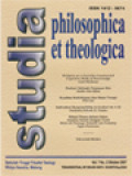 Studia Philosophica Et Theologica: Kualitas Kehidupan Dan Batas Terapi (156-178)