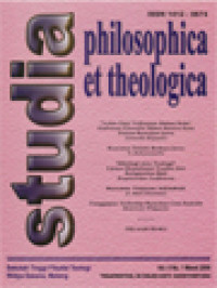 Studia Philosophica Et Theologica: Tanggapan Terhadap Ruwatan Cara Katolik (86-95)