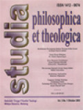 Studia Philosophica Et Theologica: Kebebasan Perempuan Dalam Wacana Etika Sosial, Yesus Pusat Hidupku, Merancang Sejarah Gereja Yang Solider, Rethinking Nationalism, Gagasan Teologi Tentang: Pandangan Islam Terhadap Pluralitas Masyarakat Bangsa