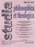 Studia Philosophica Et Theologica: Krisis Paham Kenegaraan: Tantangan Etika Hak dan Kewajiban Dalam Konstitusi Indonesia, Relativisme Konseptual L. Wittgenstein dan Implikasi Epistemologisnya, Menjelajah Alam Sebuah Renungan Filosofis Tentang Sains, Kemungkinan dan Batas-Batas Kendali Politis Terhadap Ilmu Pengetahuan, Exploring The Concept Of Virtue In Aquinas' View, Pendidikan Nilai Konteks Pluralisma Nilai Tinjauan Teologi Moral