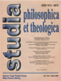 Image of Studia Philosophica Et Theologica: Kekuasaan Dan Agama, Perspektif Budaya Timur, Mistisisme Jawa Perspektif Fenemenologi Agama Suatu Perbandingan Antara Mistisisme Jawa, Hindu Dan Islam, Teologi Politik Dan Agama 