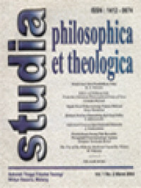 Studia Philosophica Et Theologica: The Use Of The Bible By Medieval Carmelite Writers (142-152)