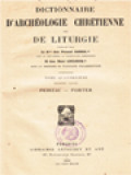 Dictionnaire D'archéologie Chrétienne Et De Liturgie XIV.1: Peiresc - Porter