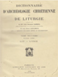 Dictionnaire D'archéologie Chrétienne Et De Liturgie IX.2: Lit - Lydie