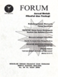 Forum Filsafat: Kebahagiaan Manusia Yang Beretika, Dampak Struktur Kejahatan Orde Baru Terhadap Atmosfir Politik Pasca Reformasi, 'Repetisi' Karya Soren Kierkegard: Analisis Dan Refleksi Filosofis, Manusia Sebagai Citra Allah, Masih Perlukah Kita Mengaku Dosa?, Mekanisme, Monitoring, Pengaduan Dan Pelaporan HAM, Analisis Perikop 