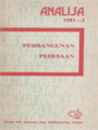 Image of Analisa: Pembangunan Pedesaan