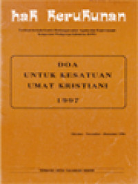 Doa Untuk Kesatuan Umat Kristiani 1997