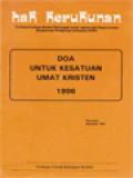 Doa Untuk Kesatuan Umat Kristen 1996