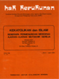 Kekatolikan Dan Islam Beberapa Permenungan Mengenai Ajaran-Ajaran Mutakhir Gereja Ditimba Dari Konsili Vatikan II, Sri Paus Paulus VI Dan Sri Paus Yohanes Paulus II