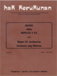 Image of Agama Dalam Repelita V RI Dan Negara RI Berdasarkan Ketuhanan Yang Mahaesa