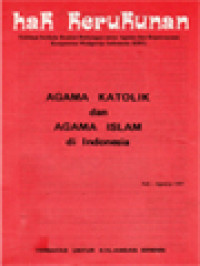 Agama Katolik Dan Agama Islam Di Indonesia