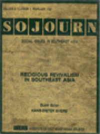 Sojourn Social Issues In Southeast Asia: Religious Revivalism In Southeast Asia / Hans-Dieter Evers (Editor)