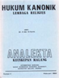 Image of Hukum Kanonik Lembaga Religius