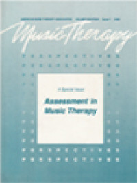 Music Therapy: A Special Issue Assessment In Music Therapy