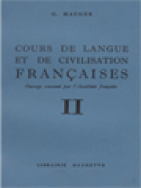 Cours De Langue Et De Civilisation Françaises II