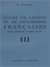 Cours De Langue Et De Civilisation Françaises III