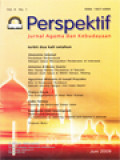 Perspektif: Pendidikan Multikultural Sebagai Upaya Mewujudkan Perdamaian Di Indonesia; Misi Gereja Melalui Pendidikan Di Sekolah: Sebuah Studi Kasus Di SMK Dempo, Malang; Misi Di Keuskupan Surabaya: Sebuah Rancang Bangun Misi Masa Depan; The Evangelization Of West New Guinea; Tentang Ide Reformasi Dalam Islam; Multicultural Education: Its Implication To Teaching Material And Teacher's Attitude