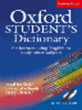 Oxford Student's Dictionary For Learners Using English To Study Other Subjects