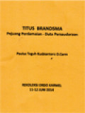 Titus Brandsma: Pejuang Perdamaian - Duta Persaudaraan