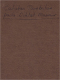 Image of Catatan Tambahan Pada Diktat Mazmur