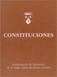 Constituciones: Congregación De Hermana De La Virgen María Del Monte Carmelo