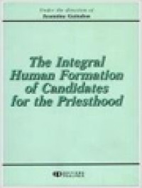 Image of The Integral Human Formation Of Candidates For The Priesthood