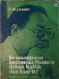Image of Kesusastraan Indonesia Modern Dalam Kritik Dan Esai III
