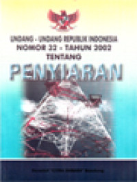 Image of Undang-Undang Republik Indonesia Nomor 32 - Tahun 2002 Tentang Penyiaran