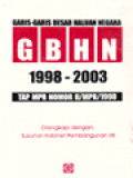 Garis-Garis Besar Haluan Negara (GBHN) 1998-2003, Tap MPR Nomor II/MPR/1998