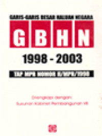 Image of Garis-Garis Besar Haluan Negara (GBHN) 1998-2003, Tap MPR Nomor II/MPR/1998