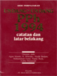 Undang-Undang PPh 1994: Catatan Dan Latar Belakang