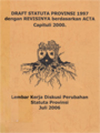 Draft Statuta Provinsi 1997 Dengan Revisinya Berdasarkan Acta Capituli 2000