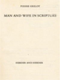 Man And Wife In Scripture