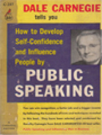 How To Develop Self-Confidence And Influence People By Public Speaking