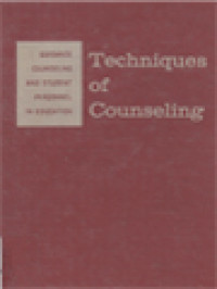 Image of Techniques Of Counseling: Guidance Counseling And Student Personal In Education