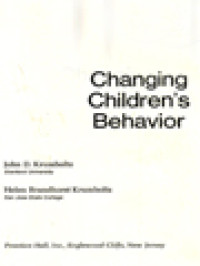 Changing Children's Behavior