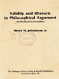 Image of Validity And Rhetoric In Philosophical Argument: An Outlook In Tradition